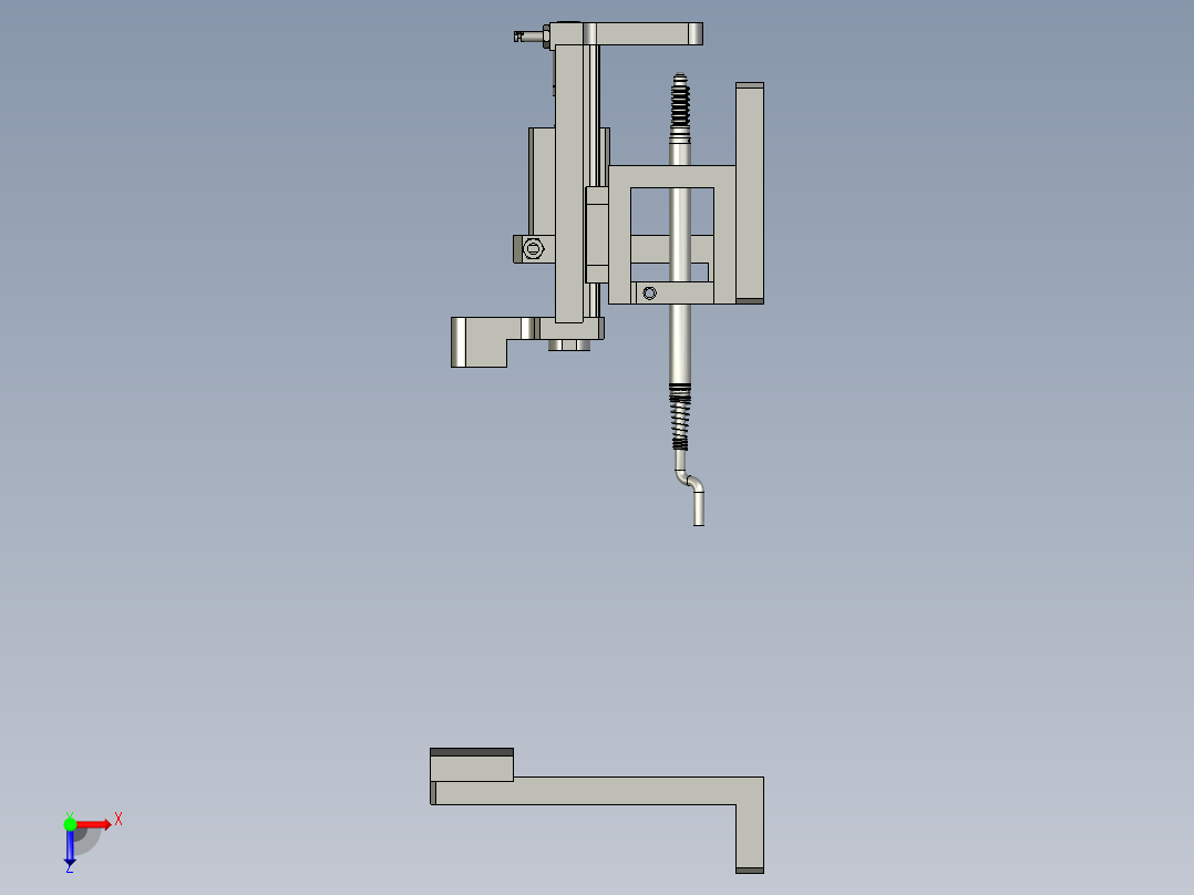 LXYC-BOSS镜向0300长度检测机构-CDJC俯视图