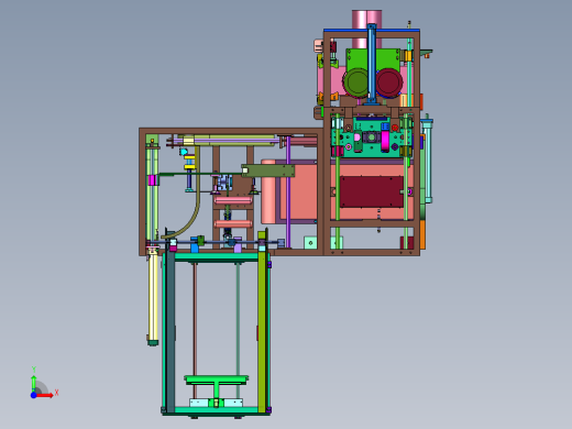 垃圾桶套袋机装置前视缩略图