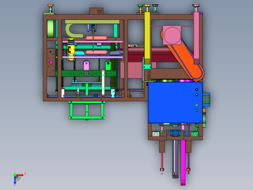 垃圾桶套袋机装置俯视缩略图