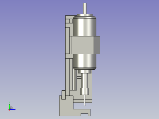 中间打孔组件左视缩略图