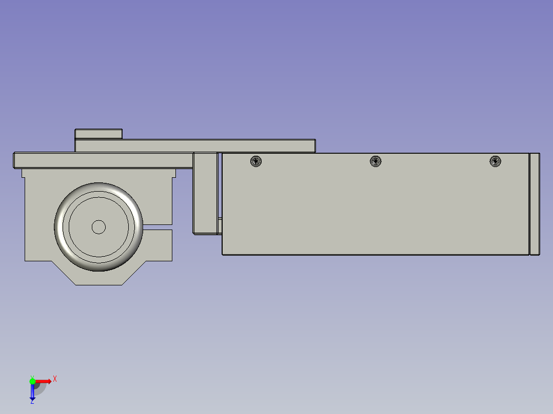 中间打孔组件俯视图