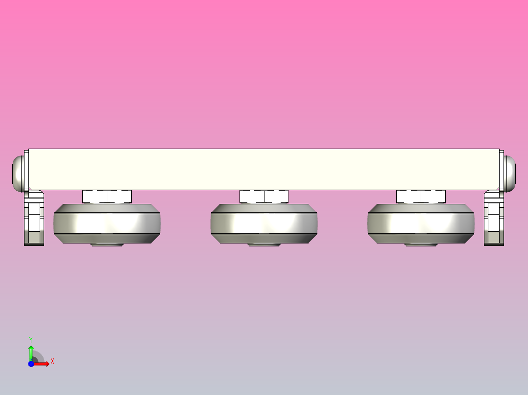 UTVC2XWPA BWC槽式导轨 VC系列滑块前视图