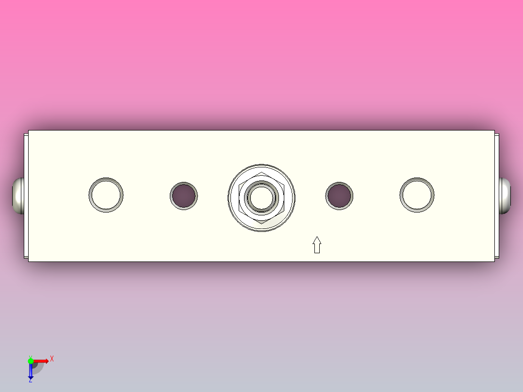 UTVC2XWPA BWC槽式导轨 VC系列滑块俯视图