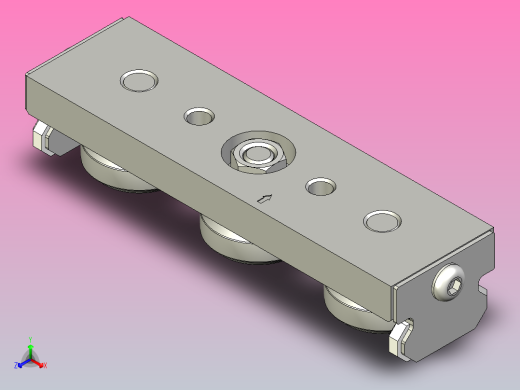 UTVC2XWPA BWC槽式导轨 VC系列滑块正等轴测缩略图