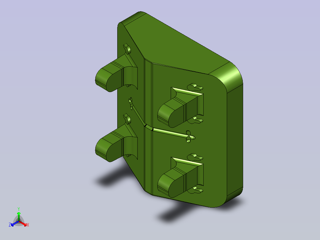 练习流道１正等轴测图
