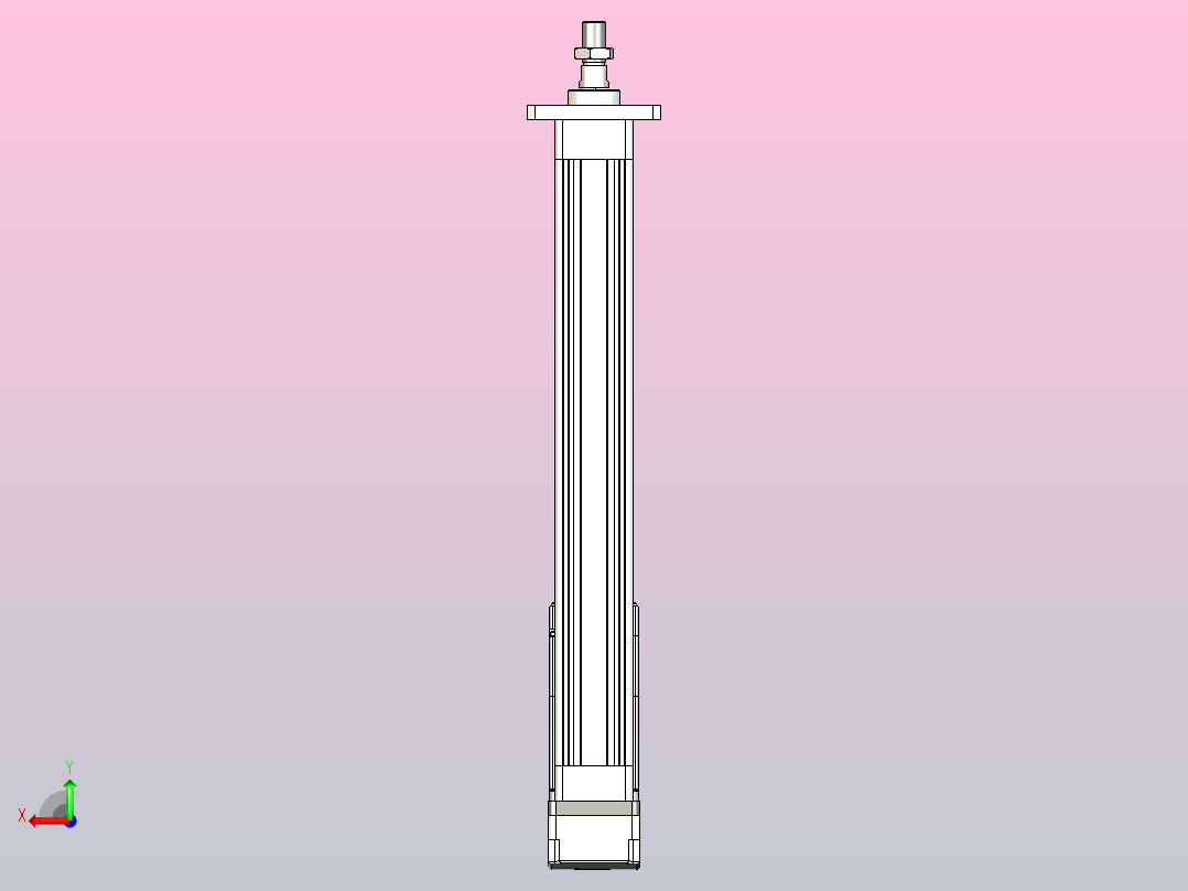 轻载电动缸TPA-ESR40-1210C-L300-MR-FA-W-P40-C3后视图