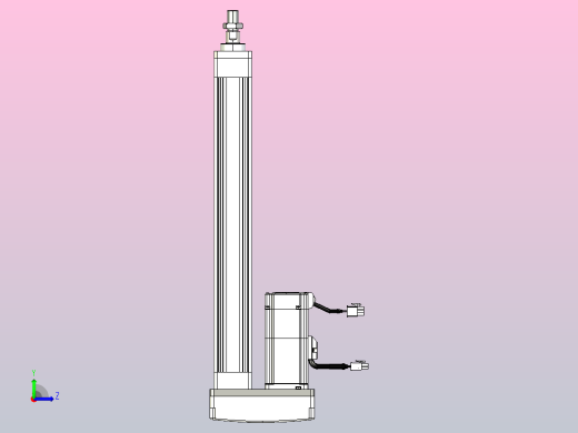 轻载电动缸TPA-ESR40-1210C-L300-MR-FA-W-P40-C3左视缩略图