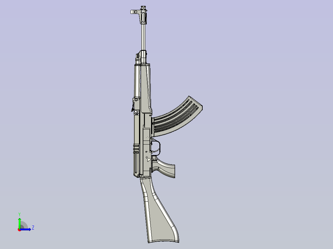 冲锋枪 vz58左视图