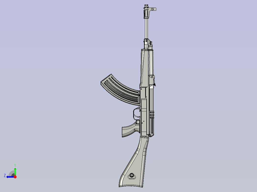 冲锋枪 vz58右视图