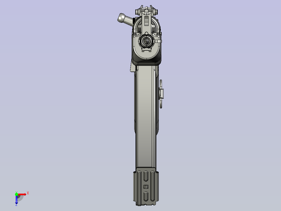 冲锋枪 vz58俯视图