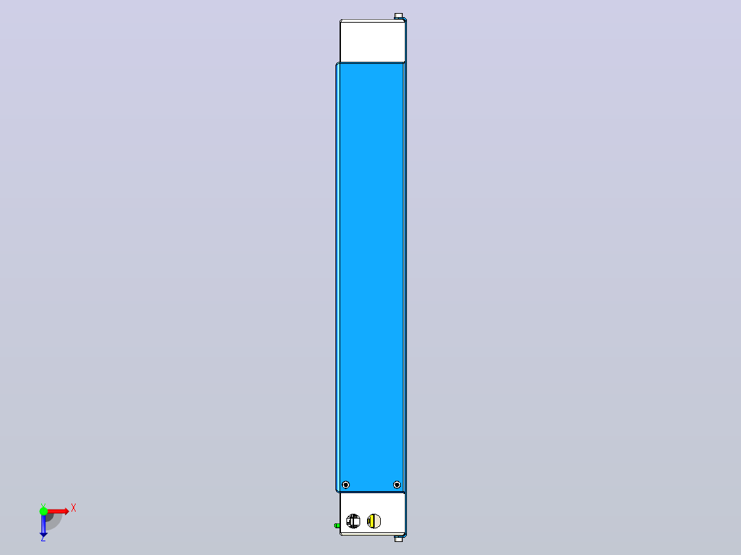 智能百叶窗消防通风器俯视图