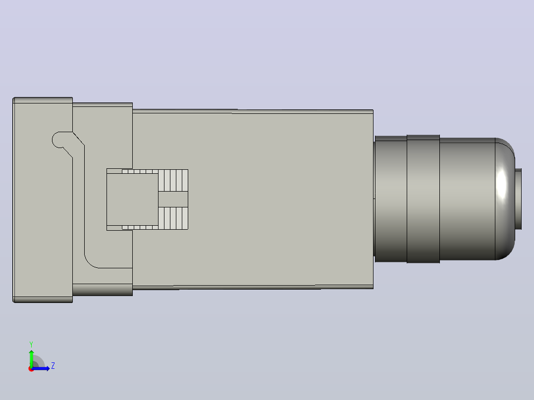 JSS48A-S时间继电器三维模型202012左视图