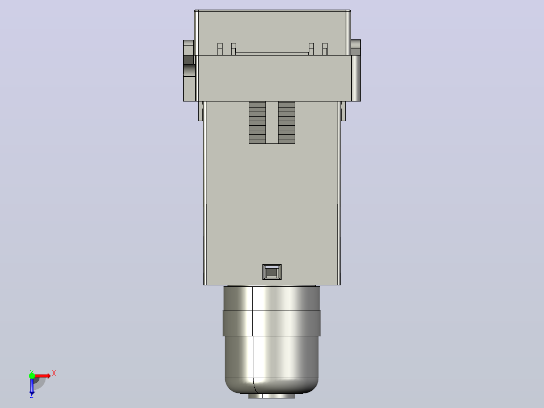 JSS48A-S时间继电器三维模型202012俯视图