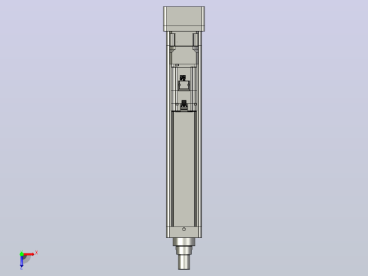 轻载电动缸TPA-ESR100-3210C-L400-MR-W-P75-JX-C3俯视缩略图