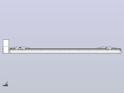 皮带直线轴双滑块型TPA-GCBS-120-P70-L350-RU-M20-N3右视缩略图
