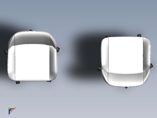 包覆款办公工学椅3D数模图纸 Solidworks设计俯视缩略图
