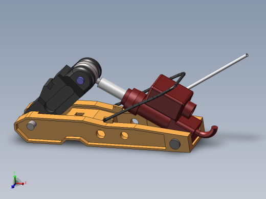 铁道液压拨道机设计 sw+cad