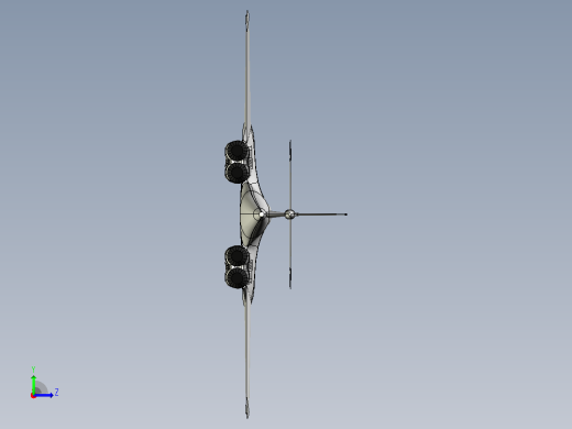 Tu-160逆火战略轰炸机CATIA V5 r21参数化模型左视缩略图