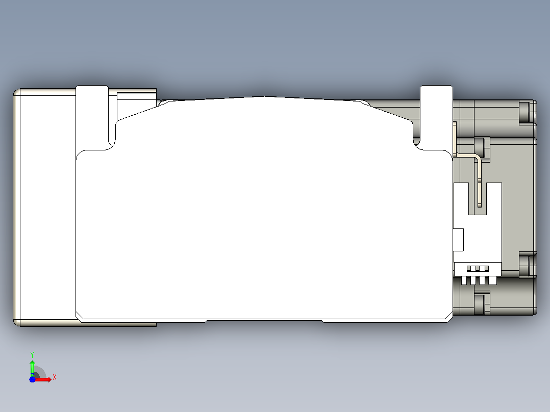 皮带直线轴半封闭可选导轨TPA-HNB-105D-90-L750-MR-C-P20-N3前视图