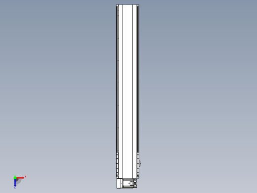 皮带直线轴半封闭可选导轨TPA-HNB-202D-140-L1200-LU-Y-P75-N3俯视缩略图