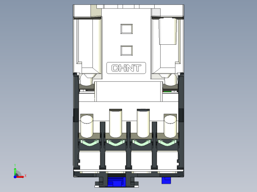 CJX2-25交流接触器三维模型220204前视缩略图