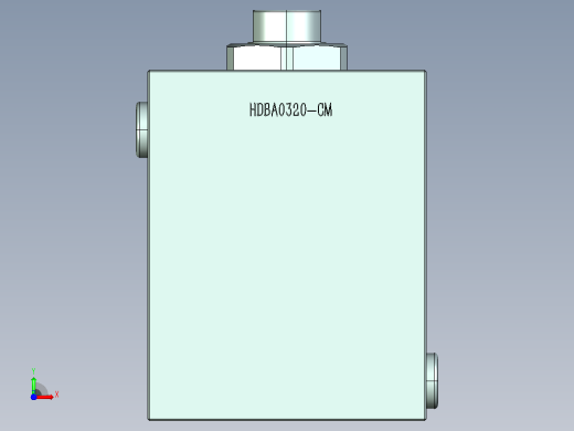 HDBA方型直线夹紧器HDBA0320-CM前视缩略图