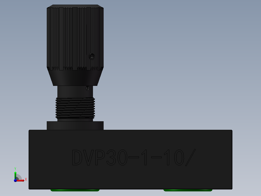 DVP30 节流截止阀前视图