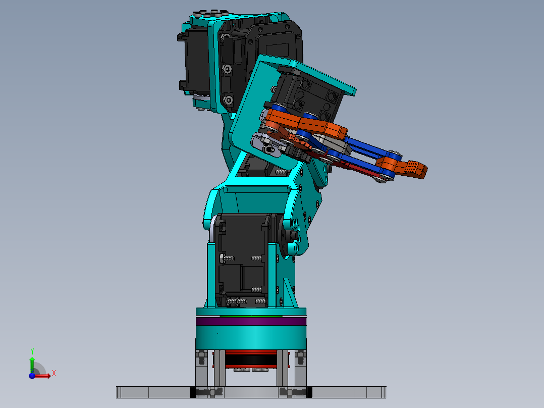 servo-robot-arm-2 SW前视图