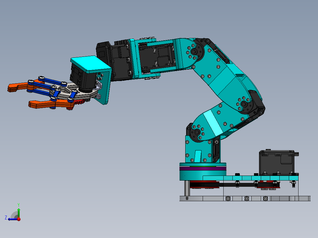 servo-robot-arm-2 SW右视图