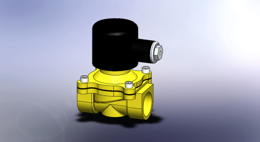 各种 电磁阀，油缸，气缸，汇流板 solidworks模型缩略图