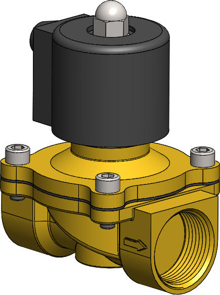 各种 电磁阀，油缸，气缸，汇流板 solidworks模型缩略图