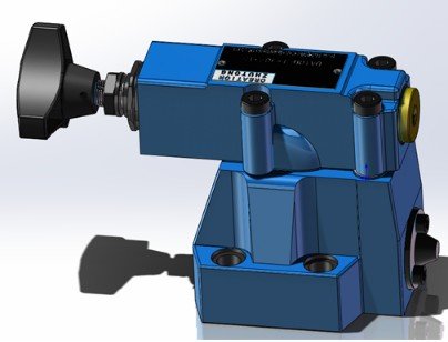各种 电磁阀，油缸，气缸，汇流板 solidworks模型缩略图