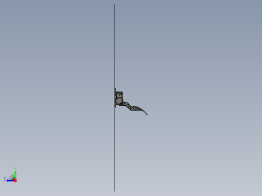 汽车油门踏板3D模型右视缩略图