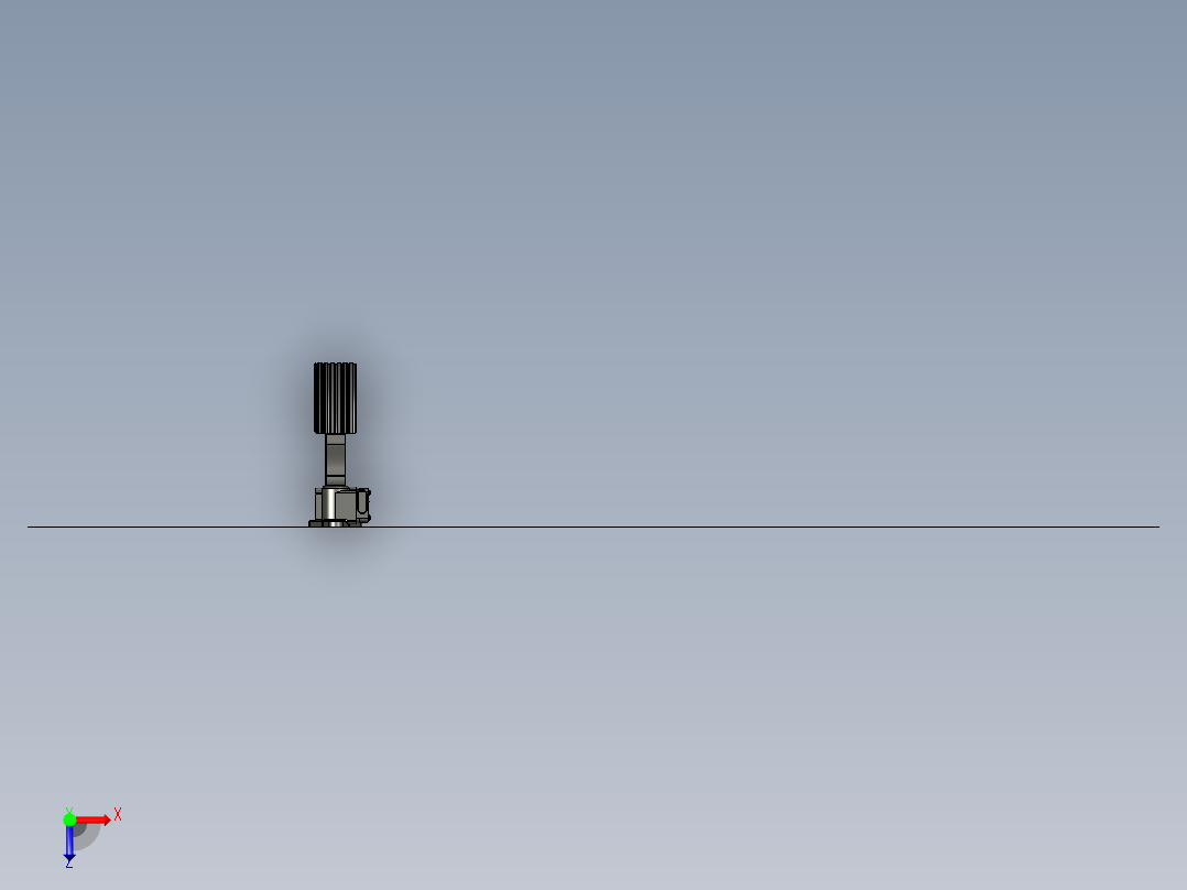汽车油门踏板3D模型俯视图