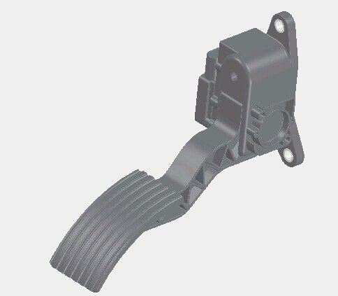 汽车油门踏板3D模型缩略图