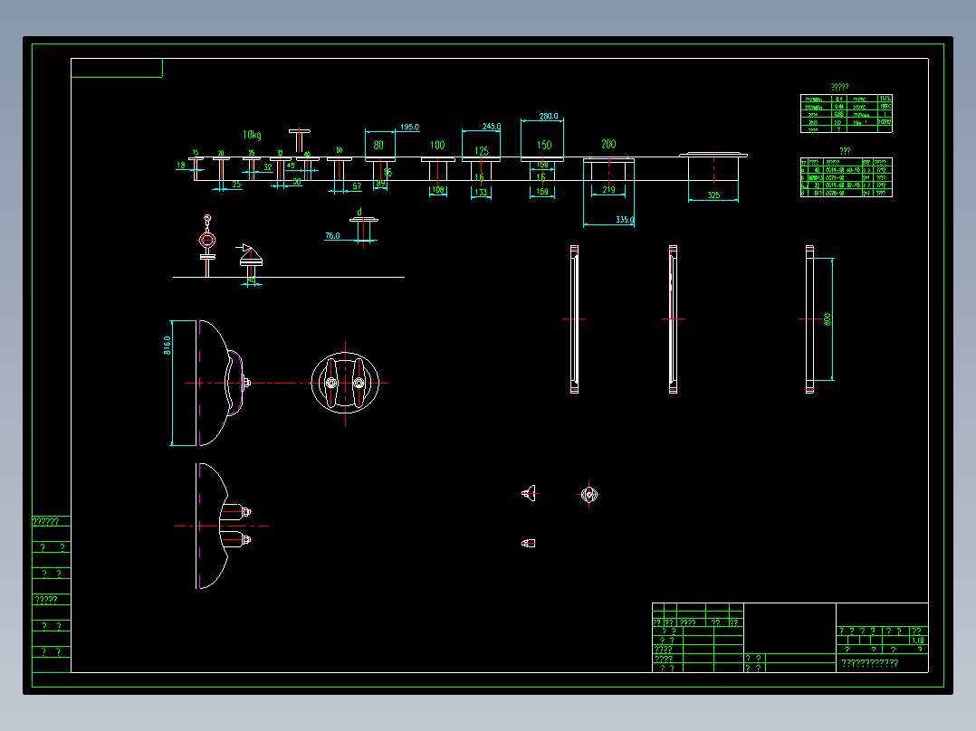 CAD平焊法兰图库