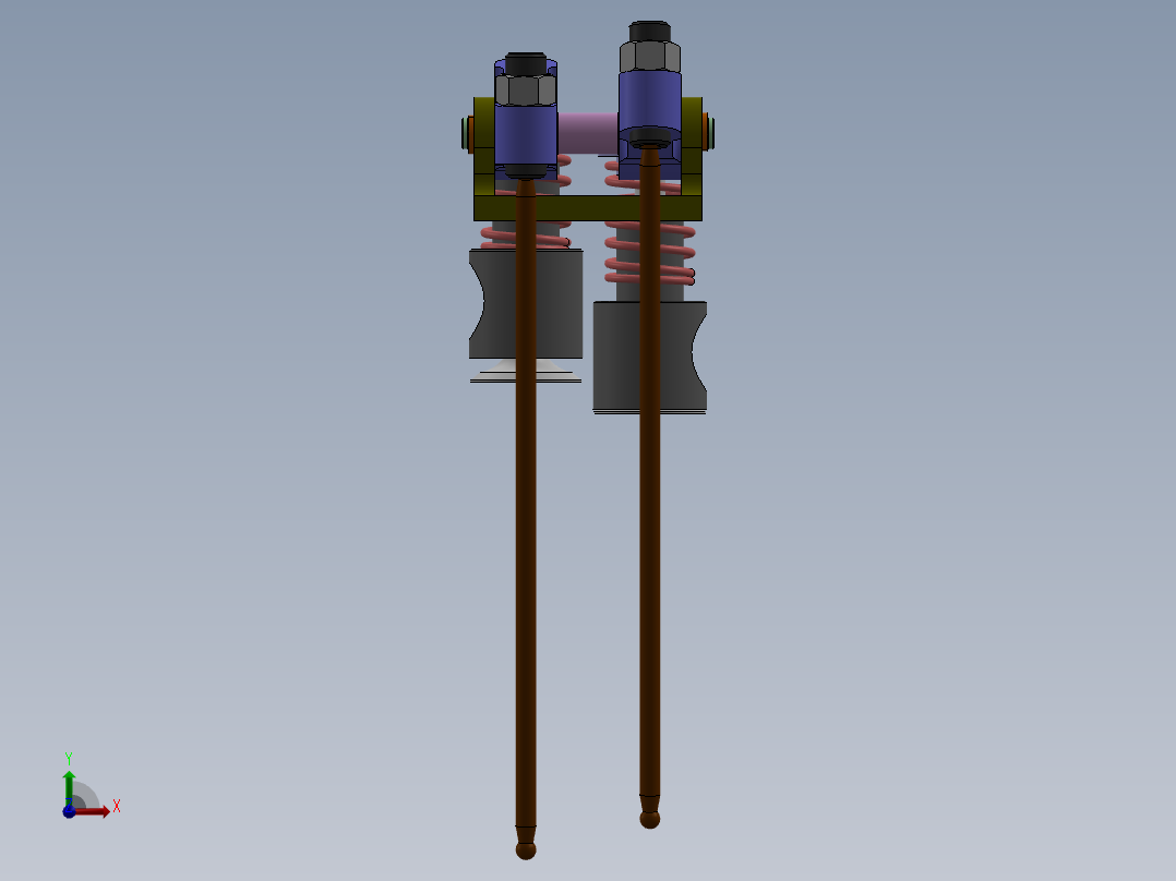 solidworks 气缸提升阀前视图