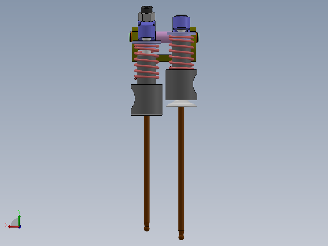 solidworks 气缸提升阀后视图