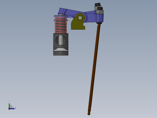 solidworks 气缸提升阀左视缩略图