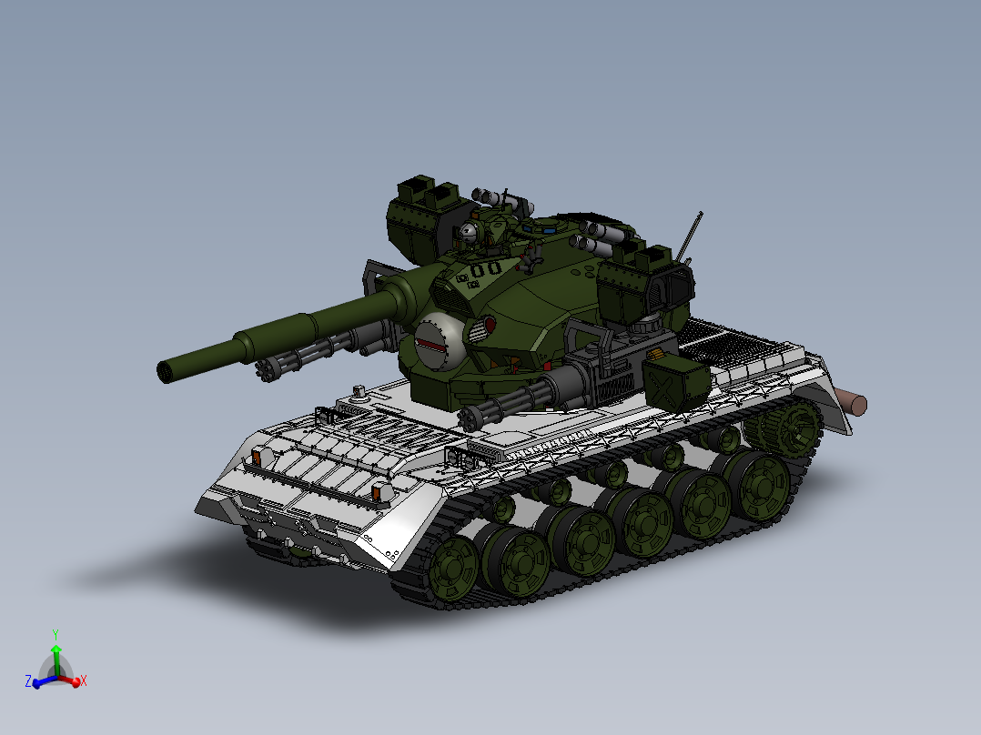 ZDH-MX-001 主战坦克模型