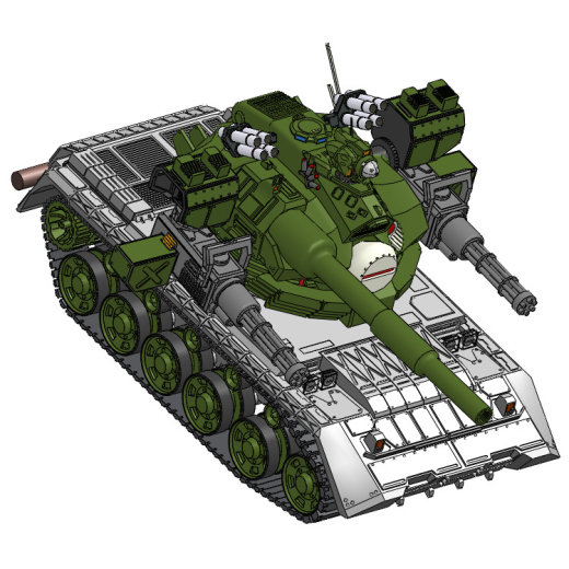 ZDH-MX-001 主战坦克模型缩略图