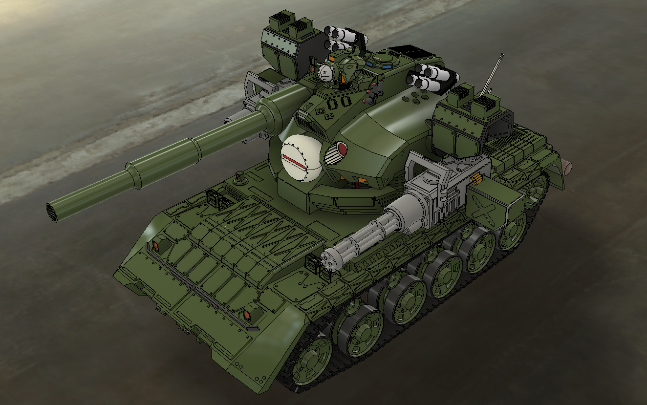 ZDH-MX-001 主战坦克模型