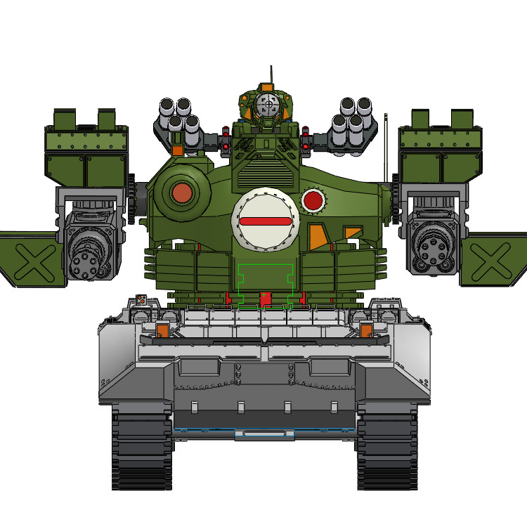 ZDH-MX-001 主战坦克模型