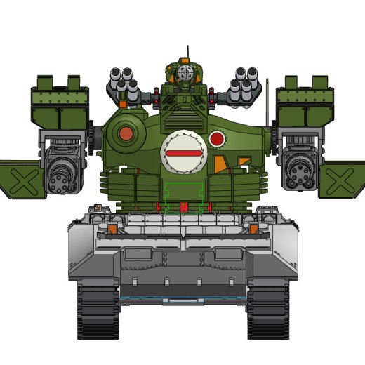 ZDH-MX-001 主战坦克模型缩略图