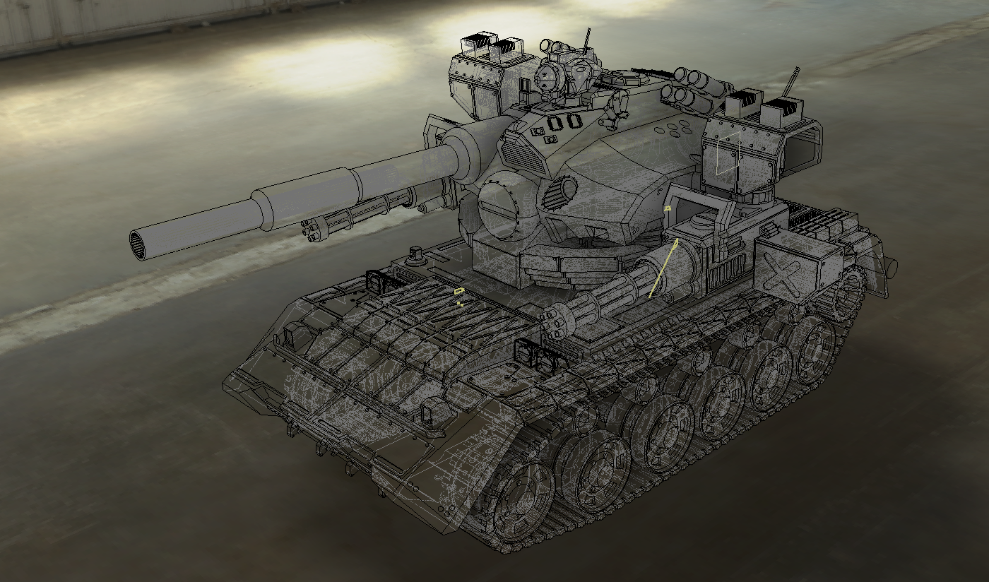 ZDH-MX-001 主战坦克模型