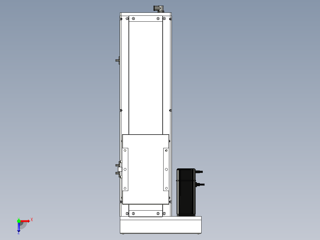 Toyo东佑达直线模组-ECH17-350-BL-400W+煞車俯视图