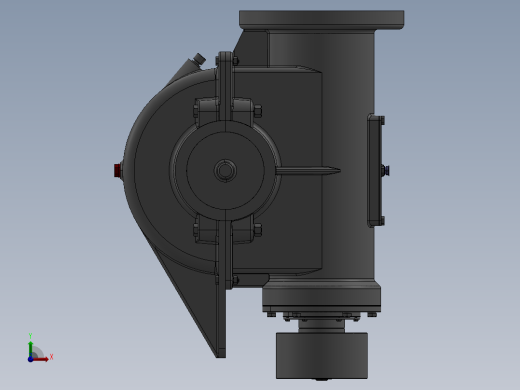 设计的蜗轮蜗杆减速箱三维建模图纸 IGS格式