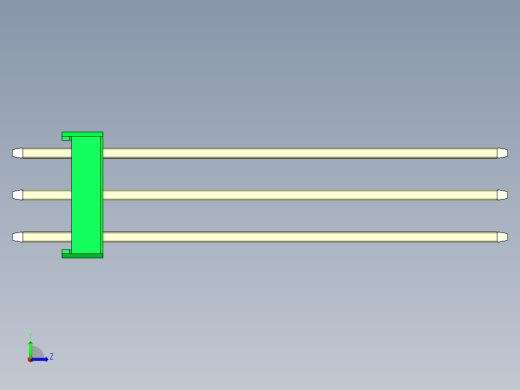 彩色公头100mil（2.54mm）系列-DS1021_green_3x02p_100mil_Type43_rev1.0左视缩略图