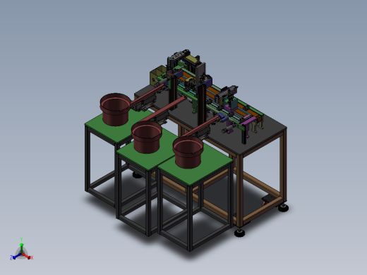 卡帽组装机 3D模型正等轴测缩略图