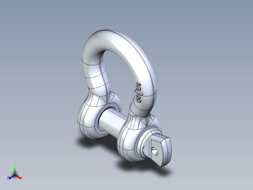 紧固件-IGES 0.6250 D-Ring Shackle